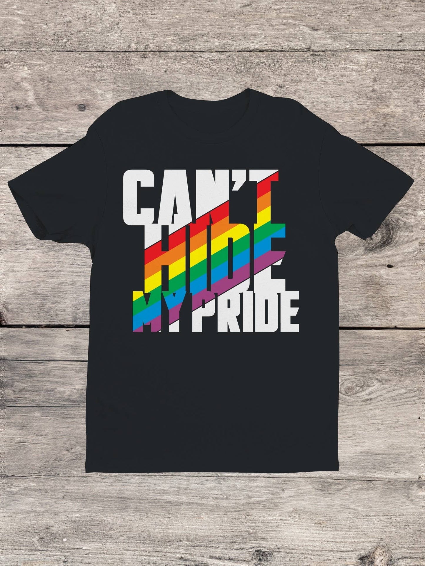Embrace Your Pride Boldly Men's T-shirt: Black / 100% US Cotton / S
