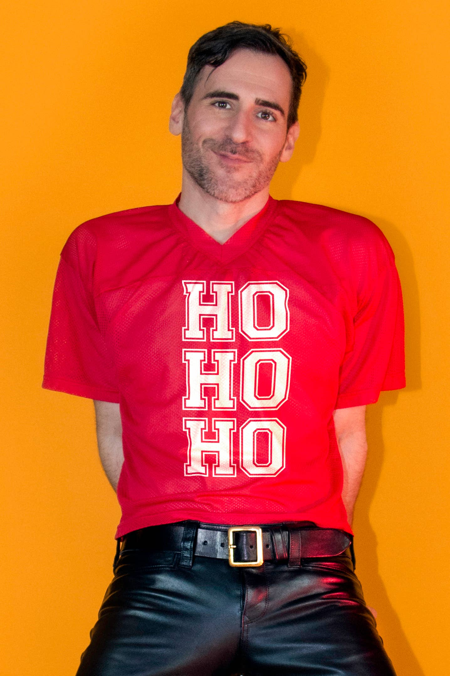 "HO HO HO" Mesh Football Jersey : L