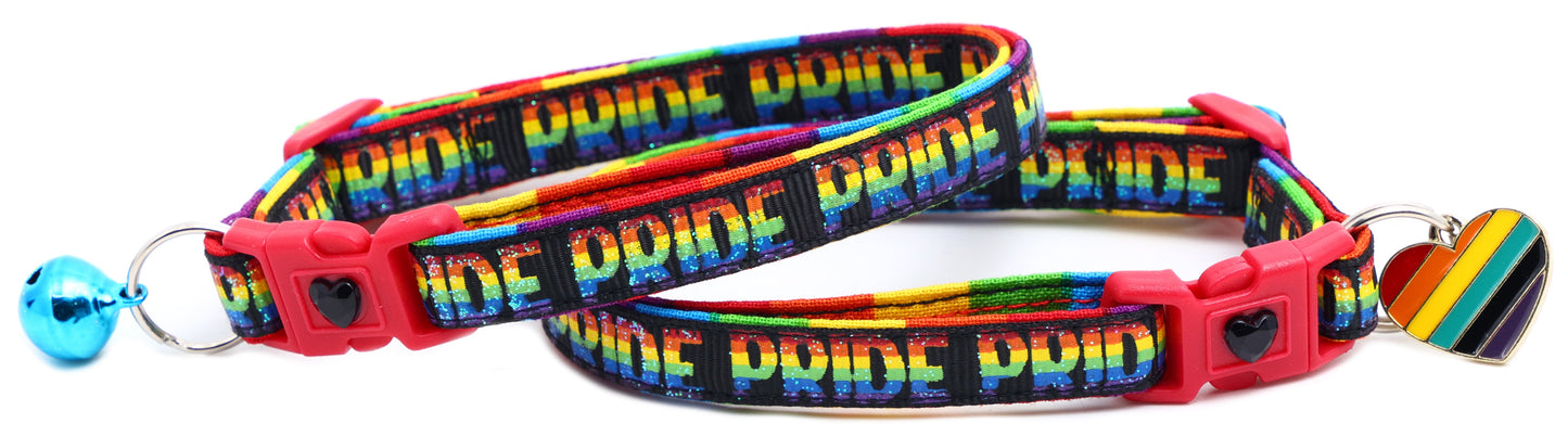 Pride Rainbow Breakaway Cat Collar