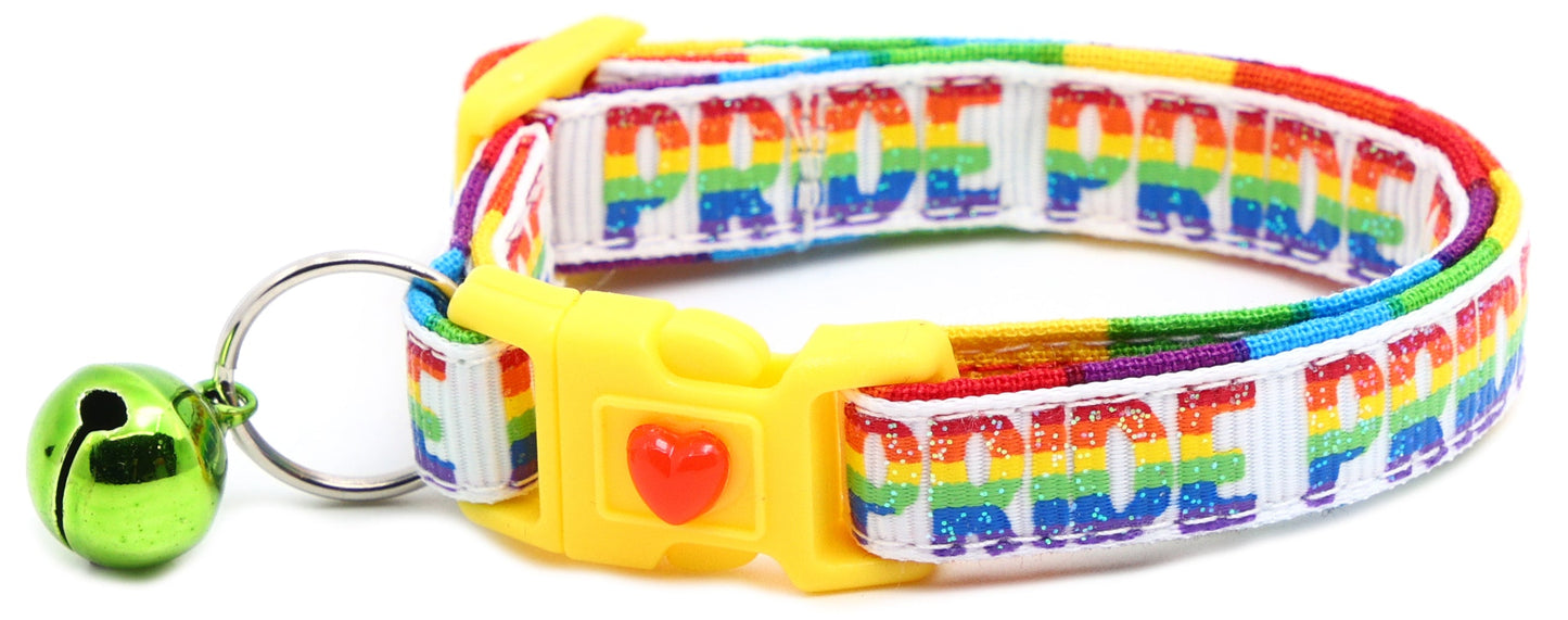 Pride Rainbow Breakaway Cat Collar