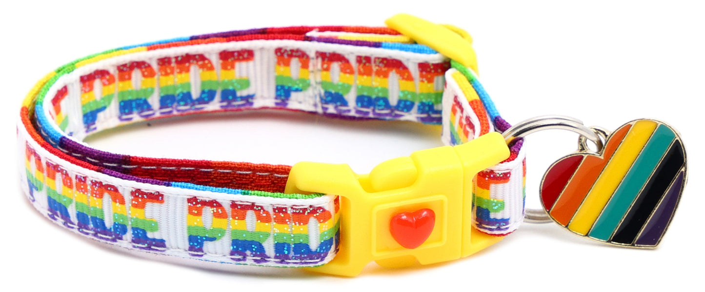 Pride Rainbow Breakaway Cat Collar