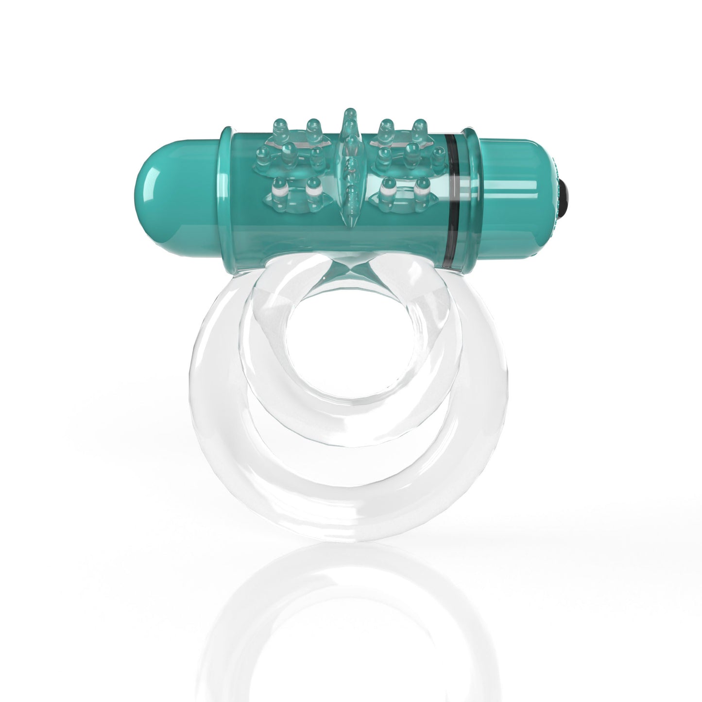 "Screaming O 4t - Double O 6 Super Powered Vibrating Double Ring - Kiwi SO-4TD6-KW"