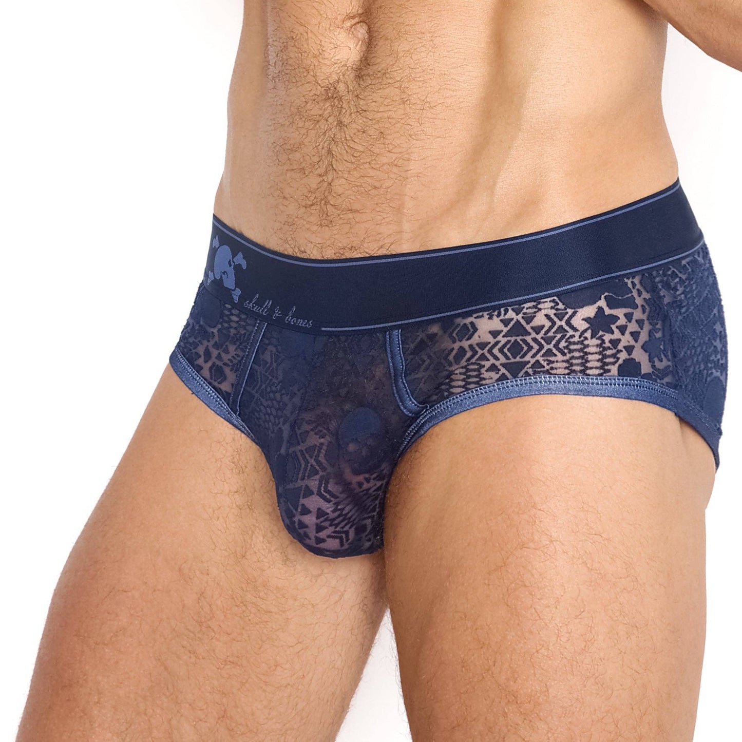 Skull and Bones Burnout Brief Navy: LARGE