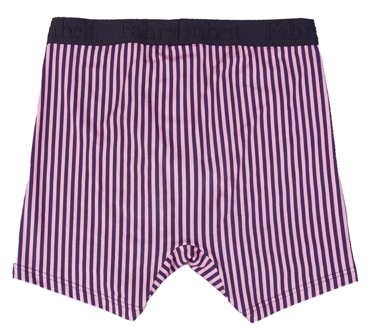 Boxer Brief Vertical Stripe Pink/Navy Cotton Men's Underwear: Medium