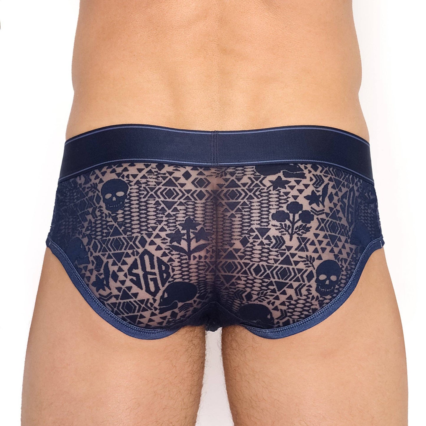 Skull and Bones Burnout Brief Navy: LARGE