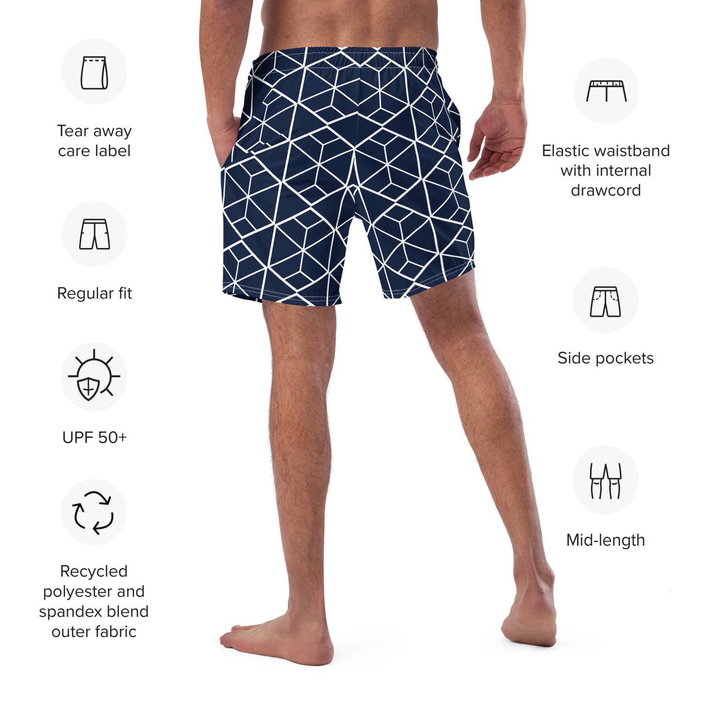 Men's Recycled Swim Trunks
