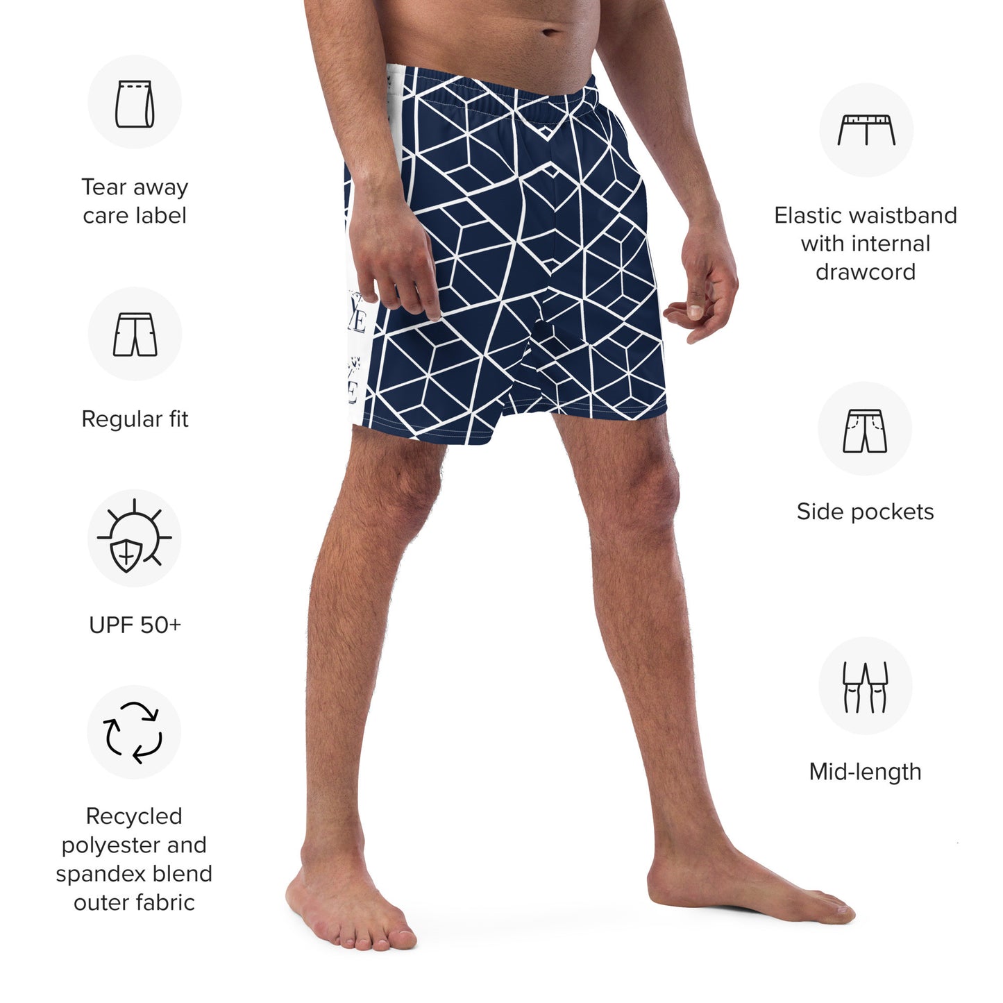 Men's Recycled Swim Trunks