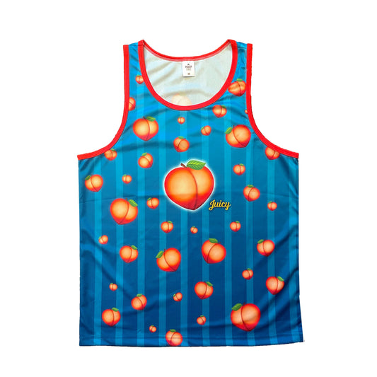 "Juicy Peach" Mesh Tank Top: Small