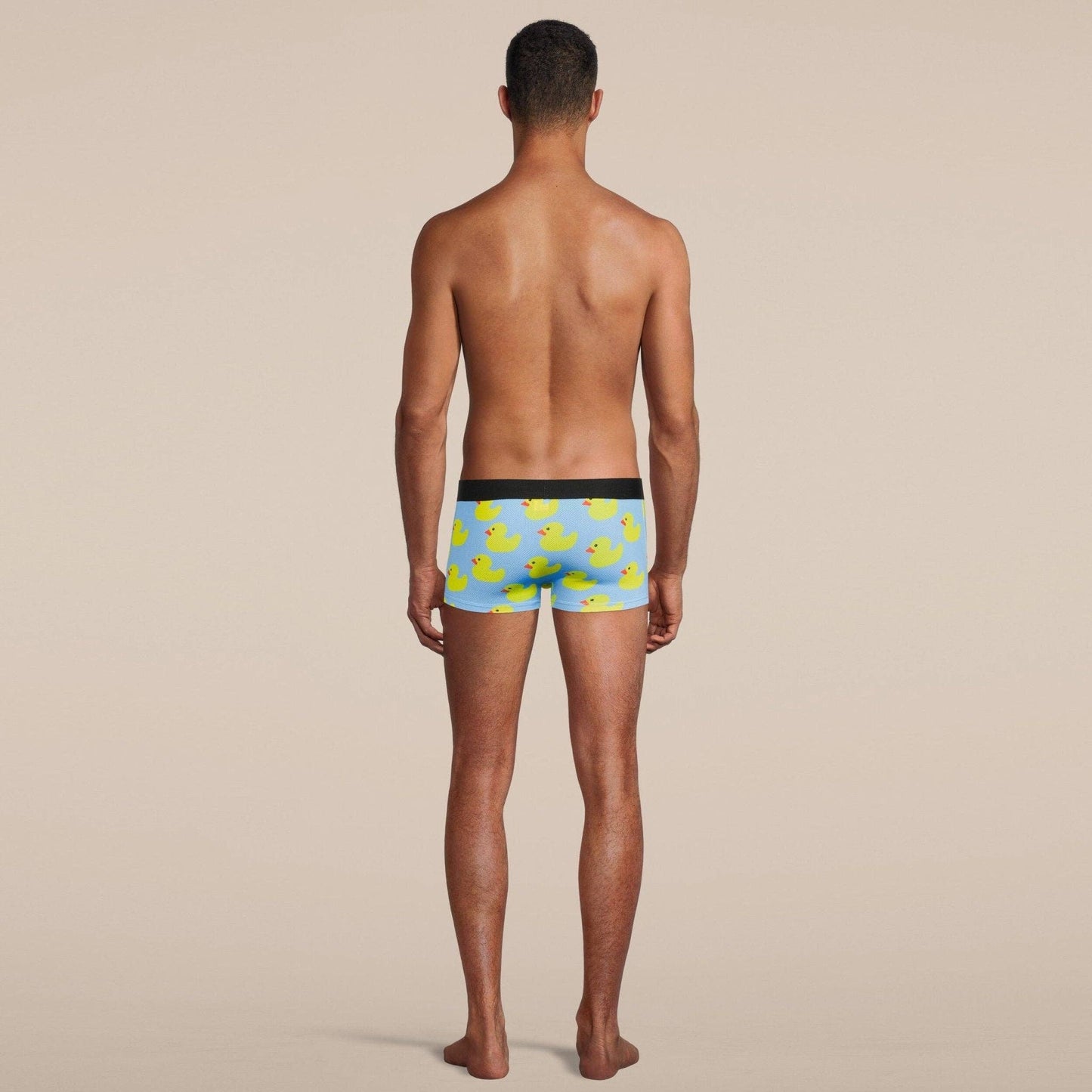 Men's Rubber Duckies Boxer Trunk Underwear with Pouch: Small