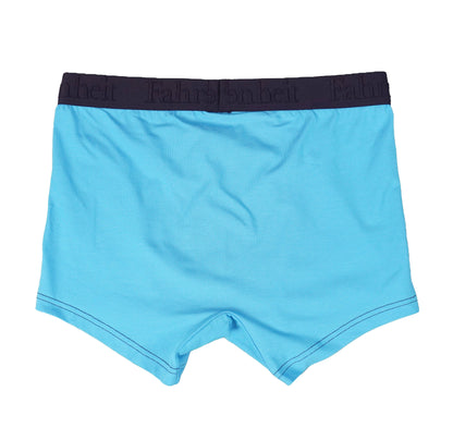 Trunk Solid Blue Cotton Boxer Men's Underwear: Medium