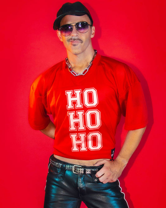 "HO HO HO" Mesh Football Jersey : S