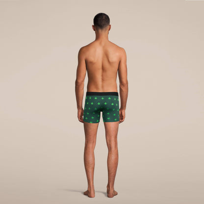 Men's Weed Boxer Briefs Underwear with Pouch: Small