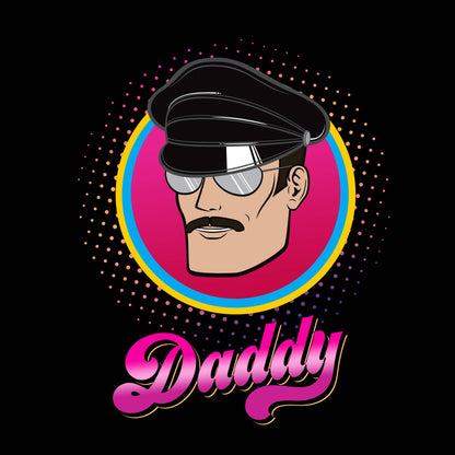 "Daddy" T-shirt (Gay Queer LGBTQ) - Black: Large