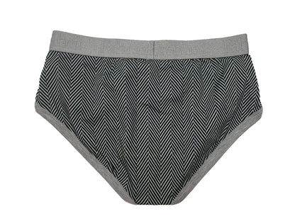 Wayne Brief | Herringbone Men's Cotton Underwear: L