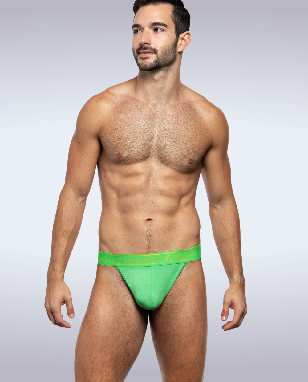 Green Bamboo Thong: M