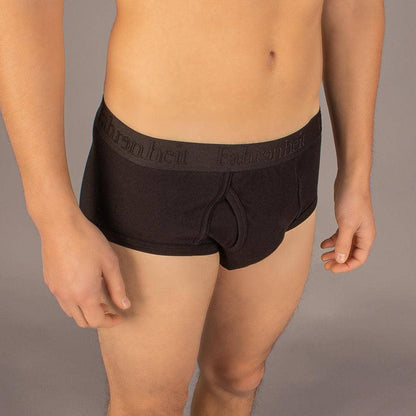 Wayne Brief | Solid Black Men's Cotton Underwear: S