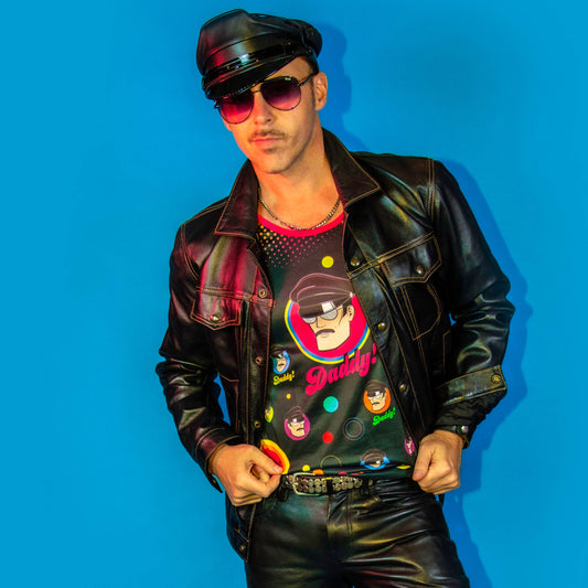 "Disco Daddy" Mesh Tank Top: XL