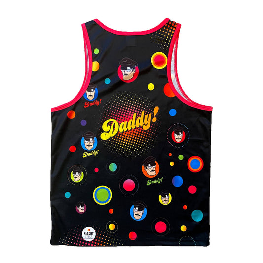 "Disco Daddy" Mesh Tank Top: Small