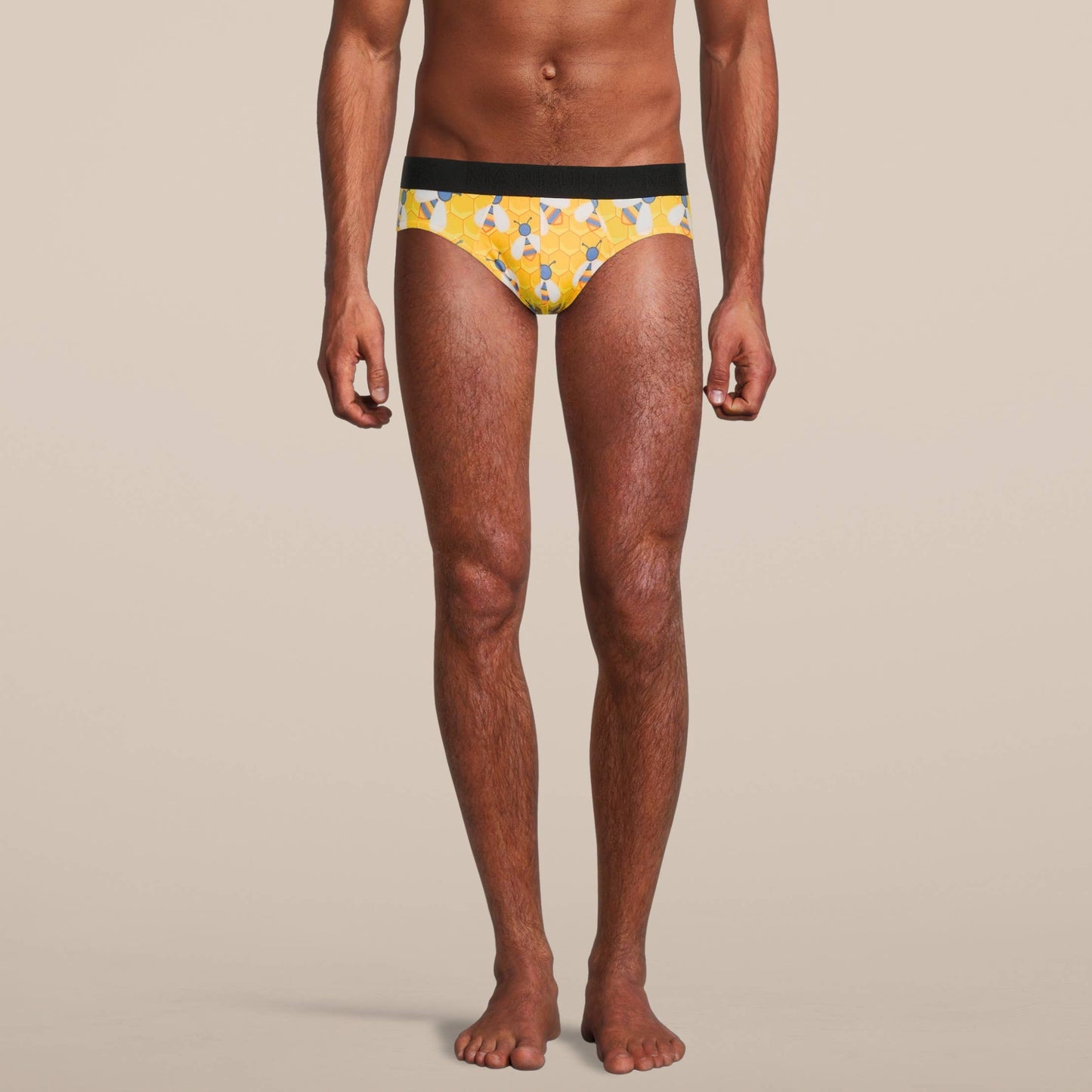 Men's Bee Brief Underwear: Medium