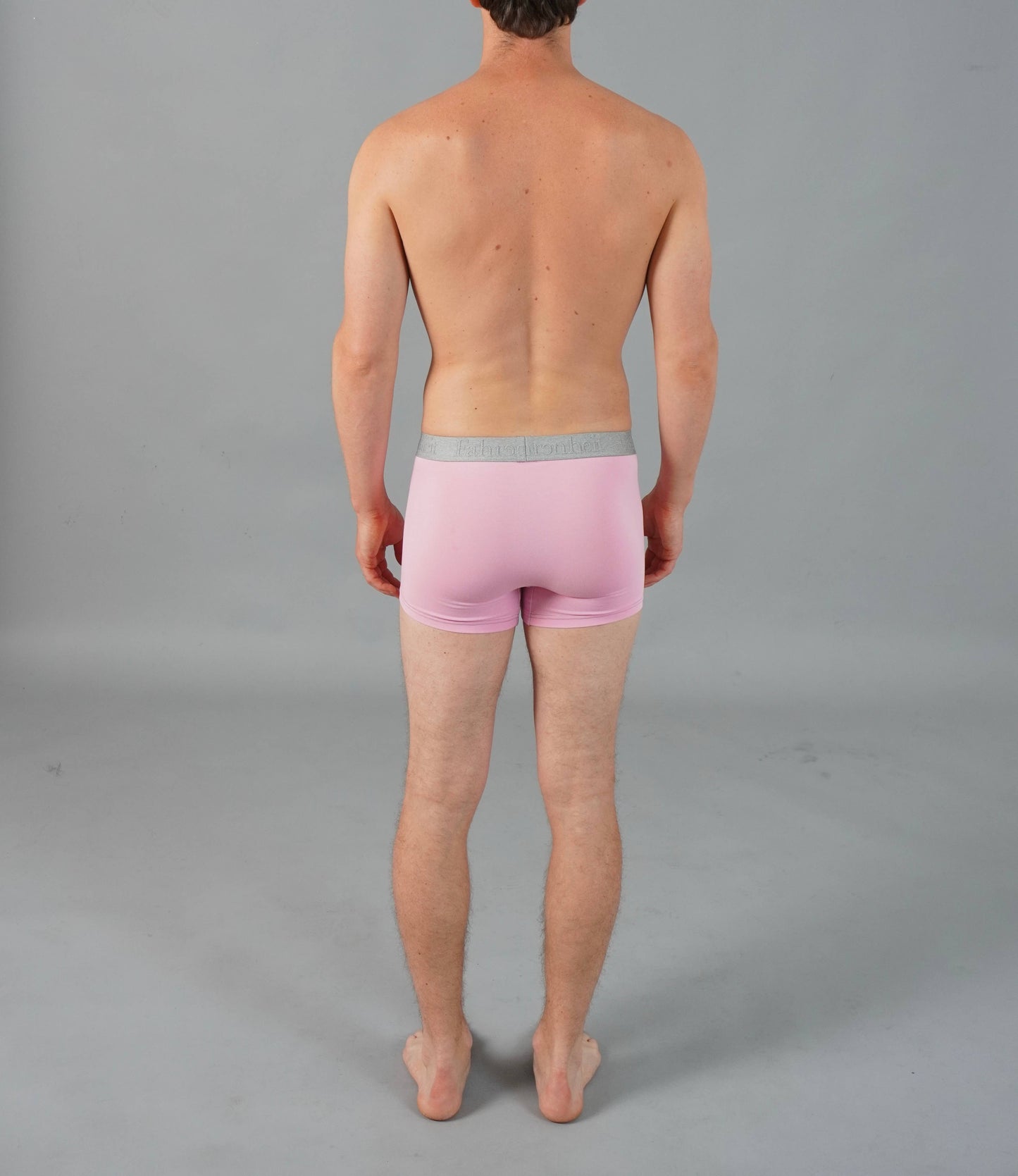 Trunk Solid Pink Cotton Boxer Men's Underwear: Small