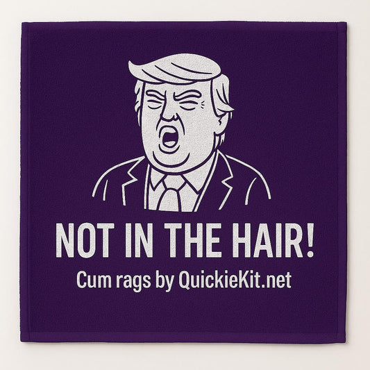 Cum Rag - Not in My Hair - Black