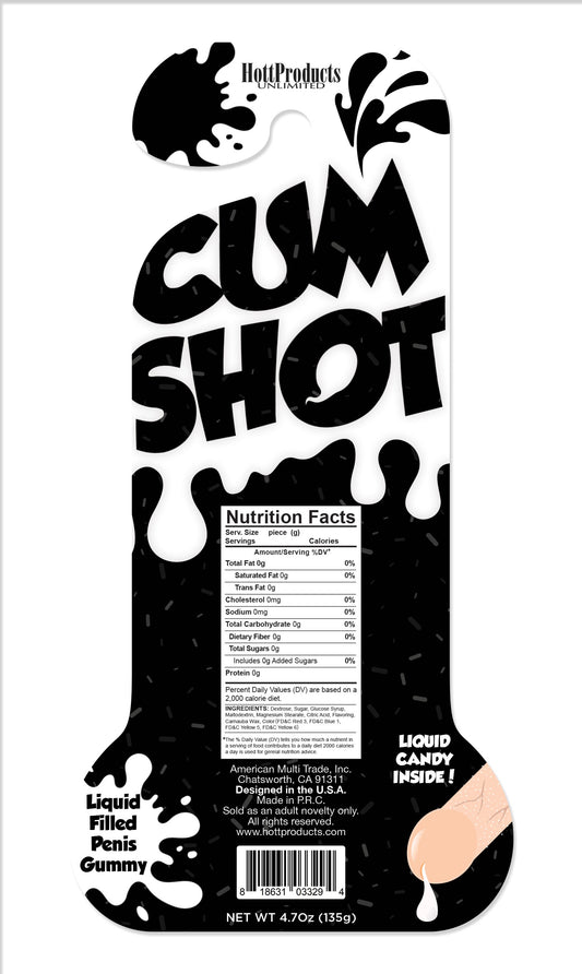 "Cum Shots - Liquid Filled Gummy - Pecker HTP3329"