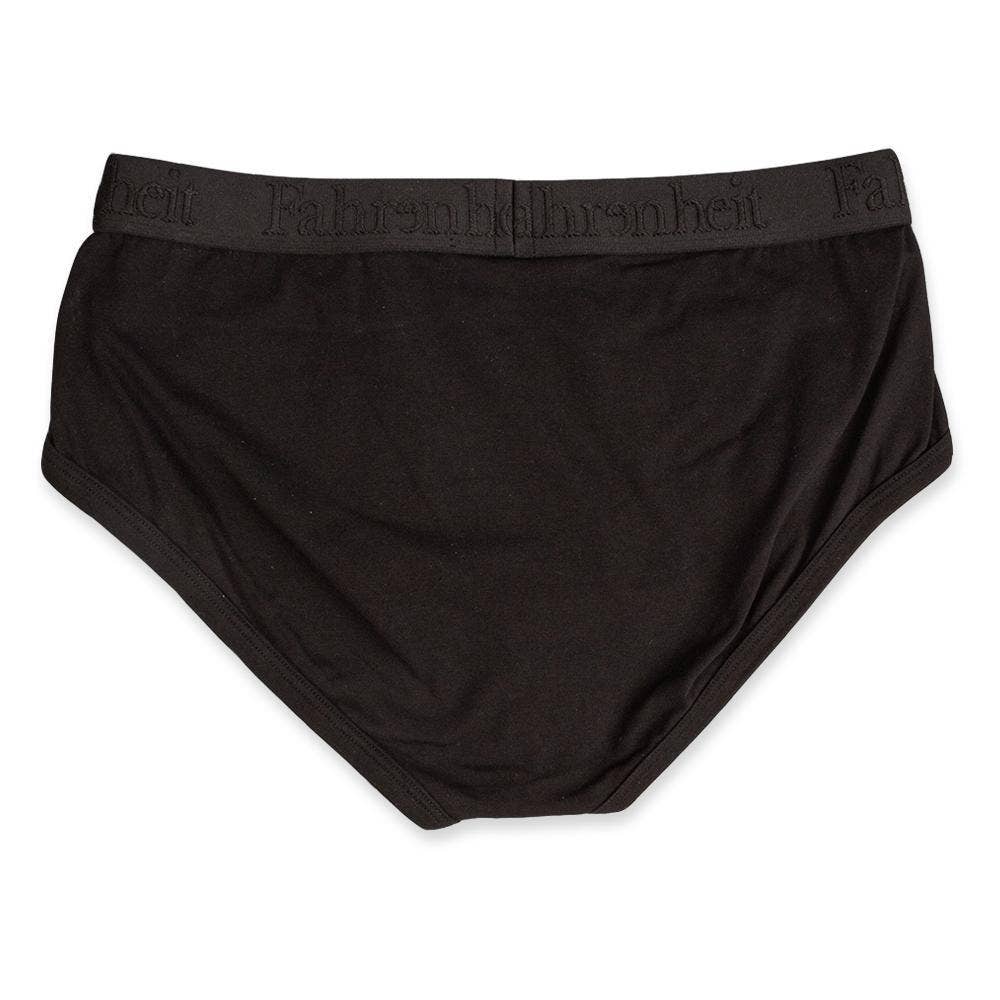 Wayne Brief | Solid Black Men's Cotton Underwear: S