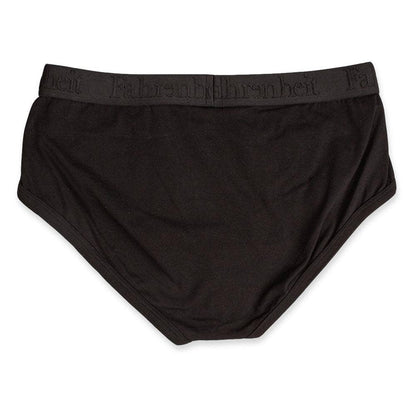 Wayne Brief | Solid Black Men's Cotton Underwear: L