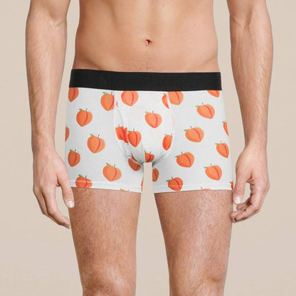 Men's Peach Boxer Trunk Underwear with Pouch: Medium