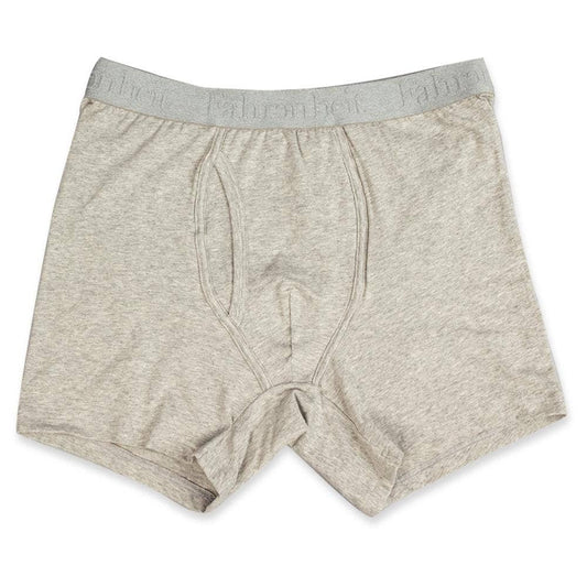 Boxer Brief | Solid Heather Gray Cotton Men's Underwear: M