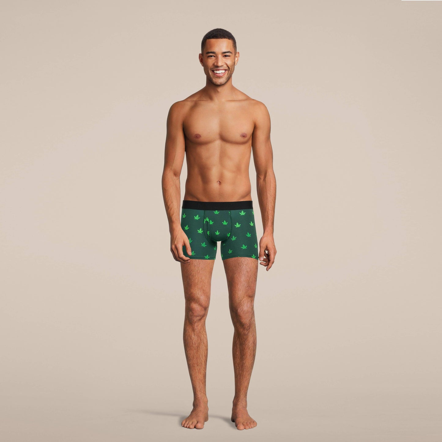 Men's Weed Boxer Briefs Underwear with Pouch: XL