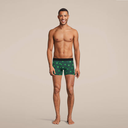Men's Weed Boxer Briefs Underwear with Pouch: XL