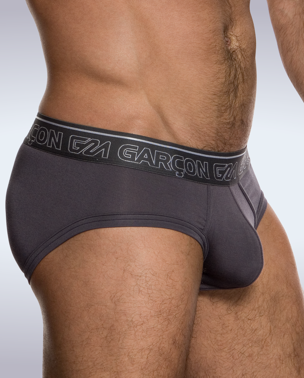 Grey Bamboo Briefs: M