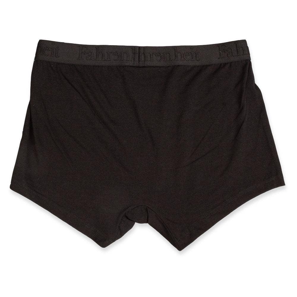 Trunk | Solid Black Cotton Boxer Men's Underwear: M