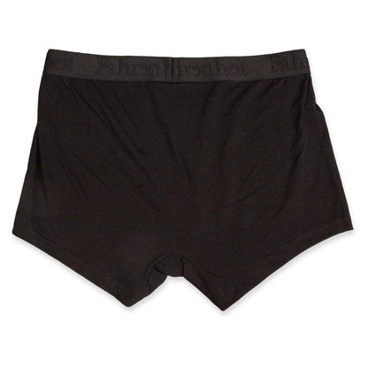 Trunk | Solid Black Cotton Boxer Men's Underwear: L