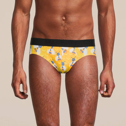 Men's Bee Brief Underwear: Small