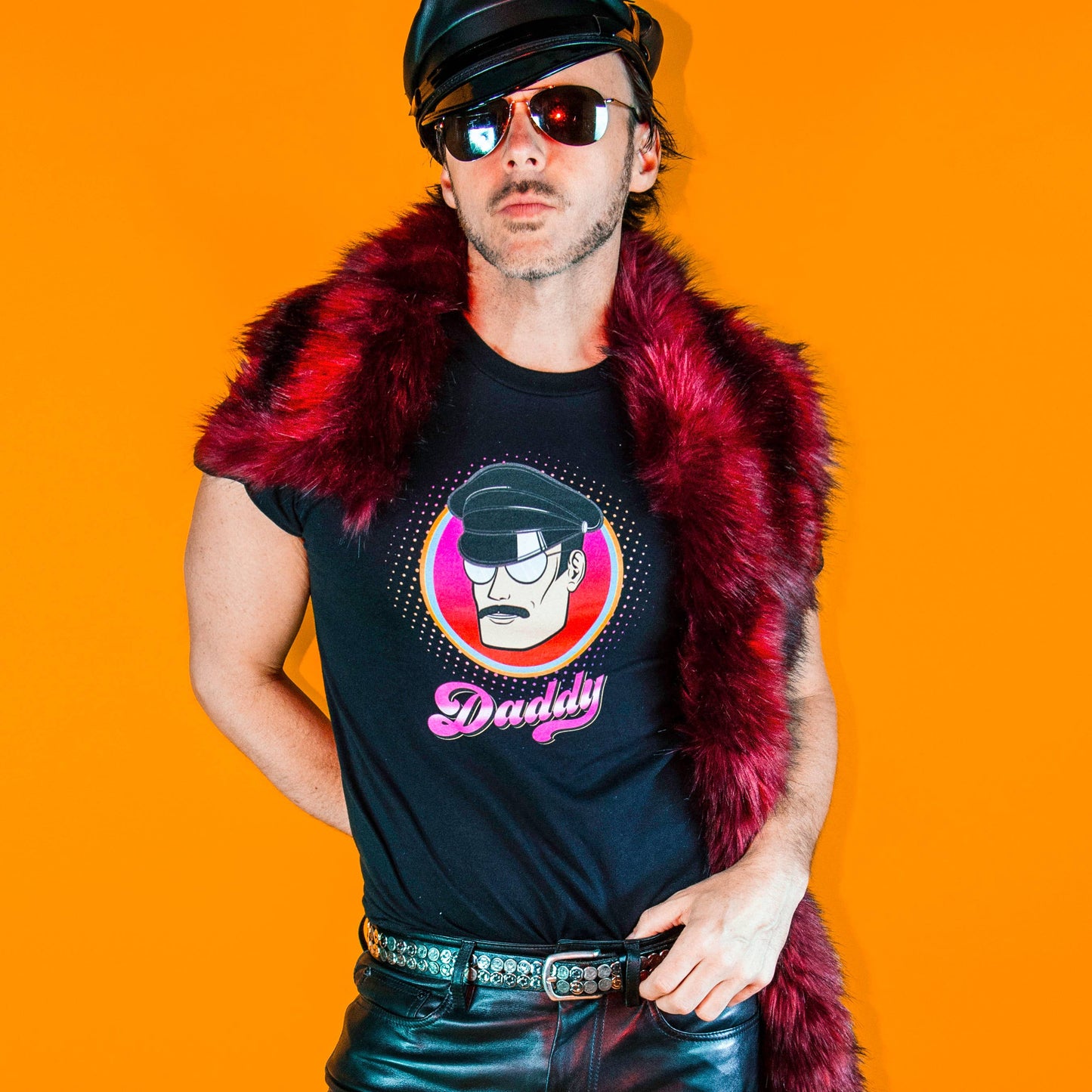 "Daddy" T-shirt (Gay Queer LGBTQ) - Black: Xtra-Large