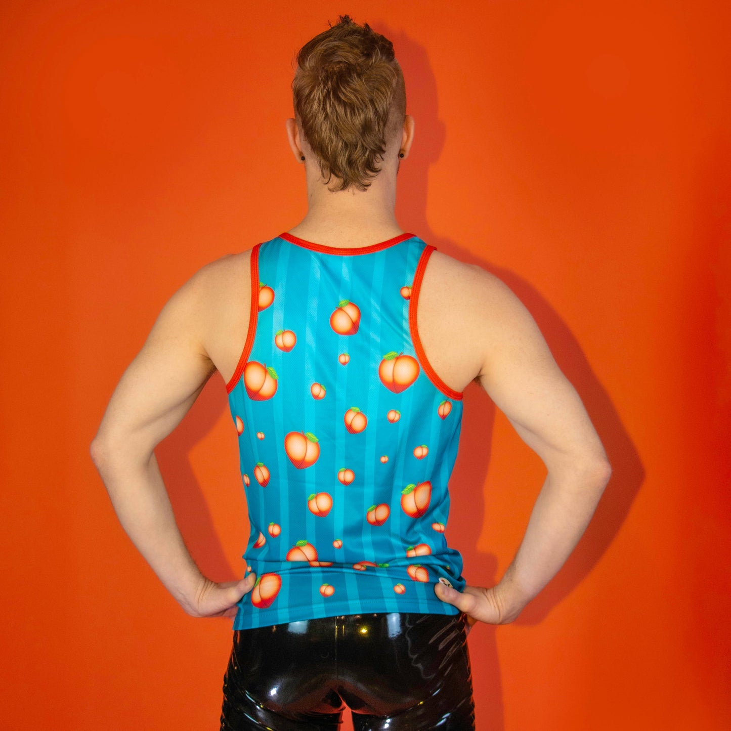 "Juicy Peach" Mesh Tank Top: XL