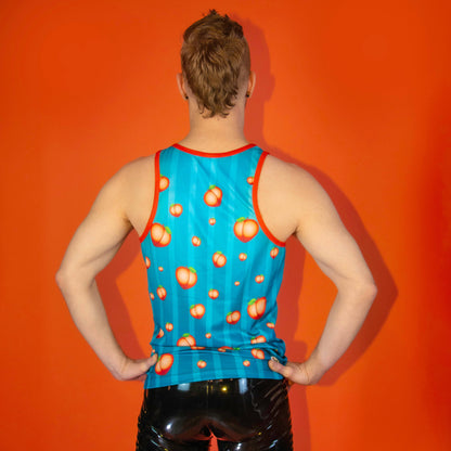 "Juicy Peach" Mesh Tank Top: Small