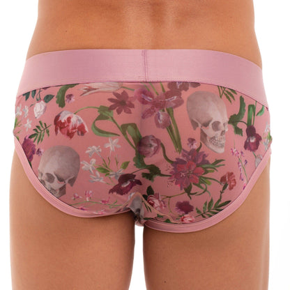 Dutch Floral Mesh Brief Pink: - Vegas Pride Positions