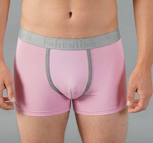 Trunk Solid Pink Cotton Boxer Men's Underwear: X-Large