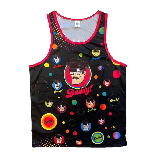 "Disco Daddy" Mesh Tank Top: Med
