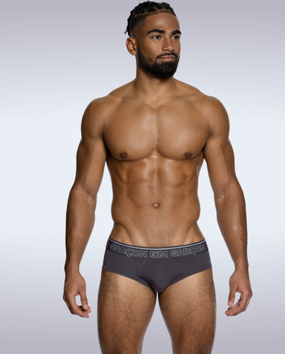 Grey Bamboo Briefs: M