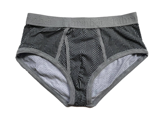 Wayne Brief | Herringbone Men's Cotton Underwear: L
