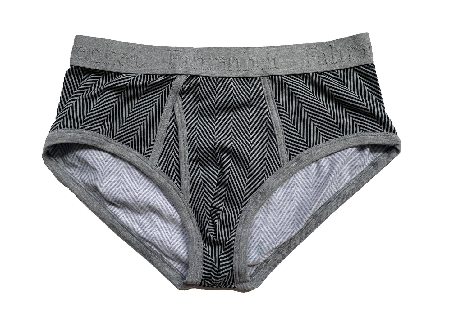 Wayne Brief | Herringbone Men's Cotton Underwear: XL