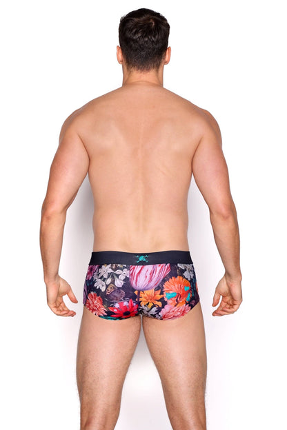 Floral New Bouquet Swim Trunk: - Vegas Pride Positions
