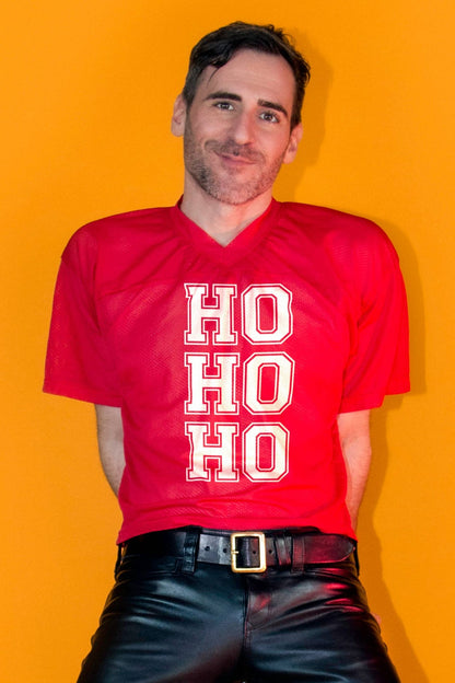 "HO HO HO" Mesh Football Jersey : - Vegas Pride Positions