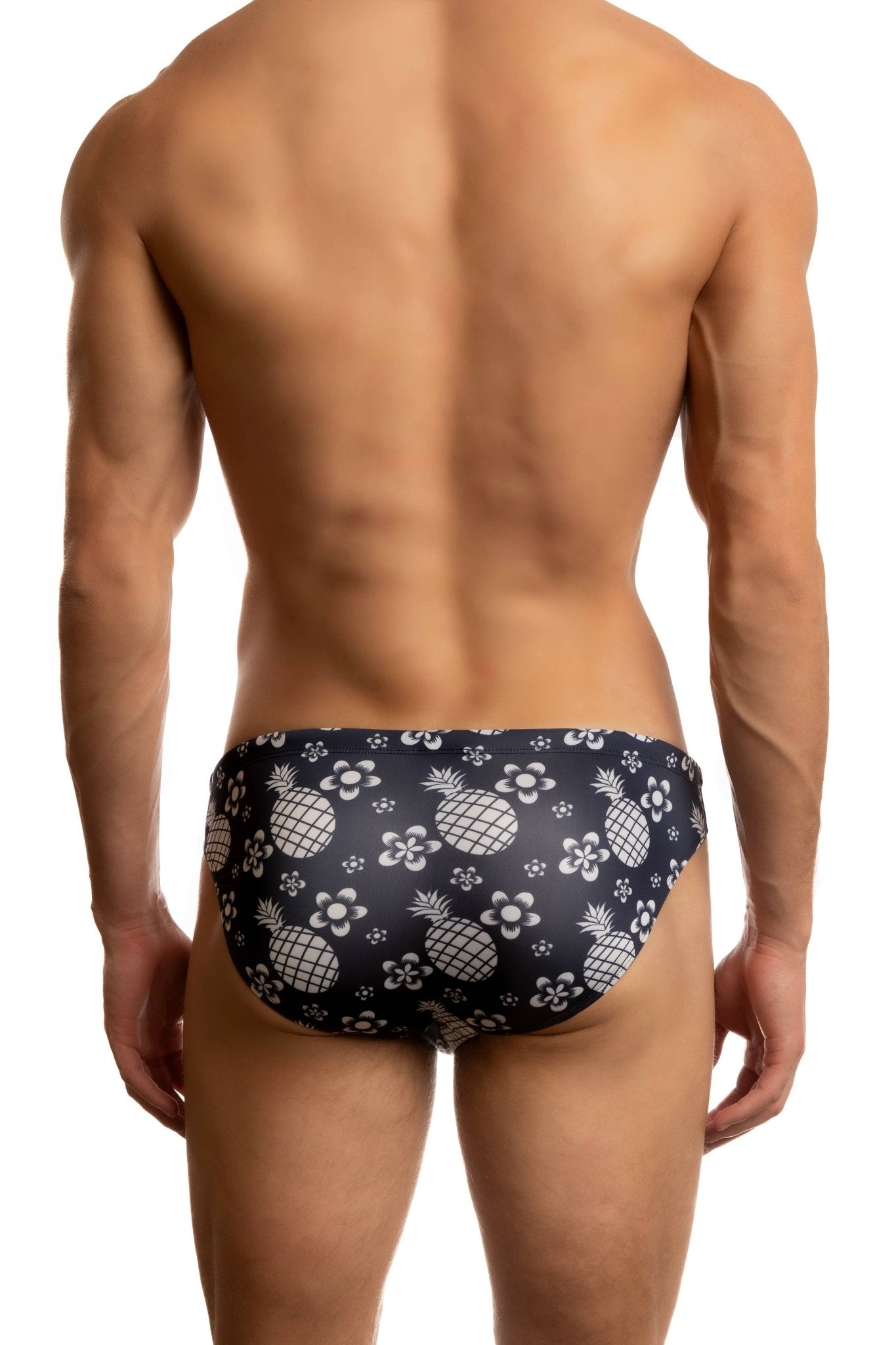 Jack Adams: Hanalei Bay Low-Rise 1" Swimsuit: Pineapple Blue / - Vegas Pride Positions