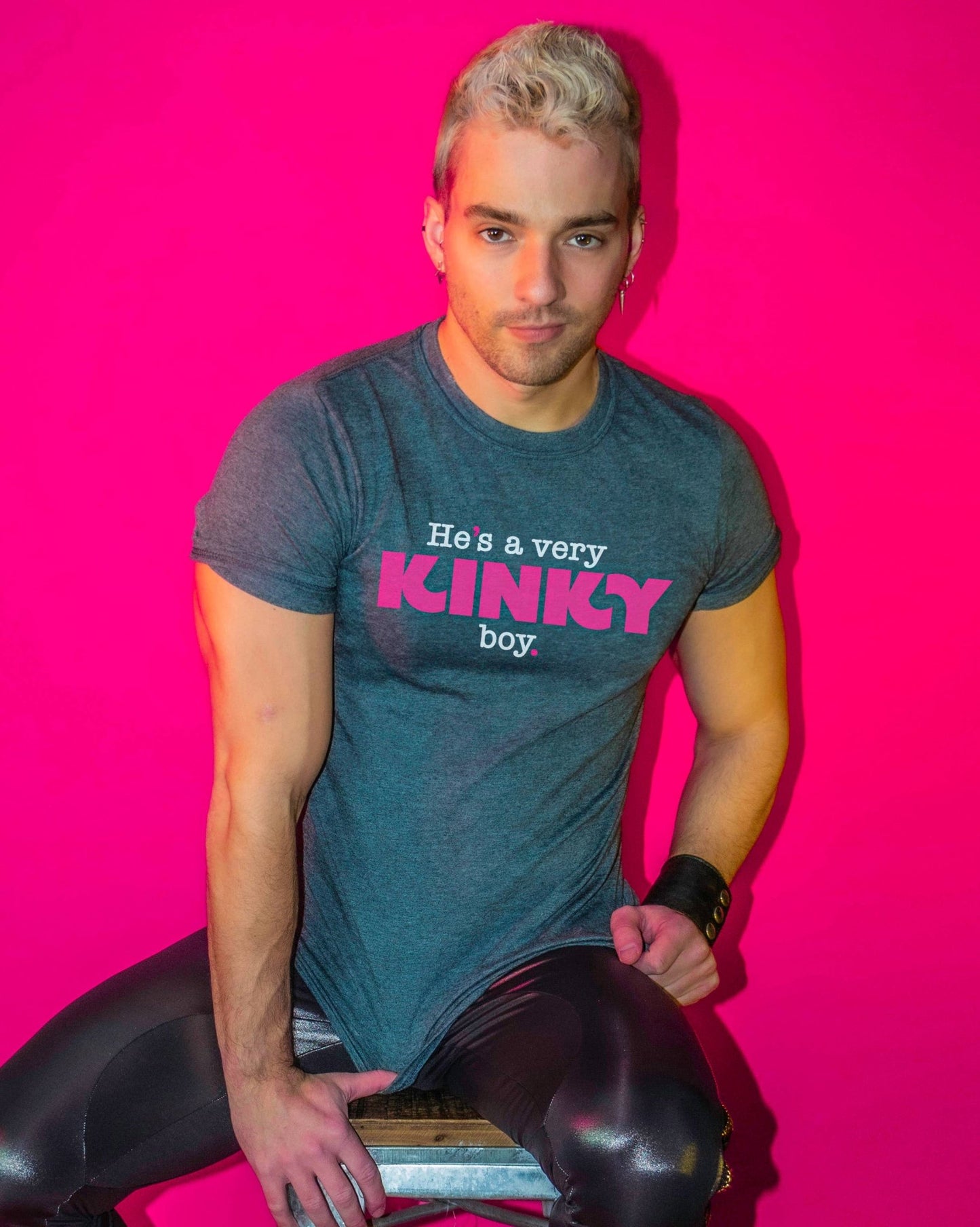 "KINKY BOY" T-shirt (Gay Queer LGBTQ) : - Vegas Pride Positions