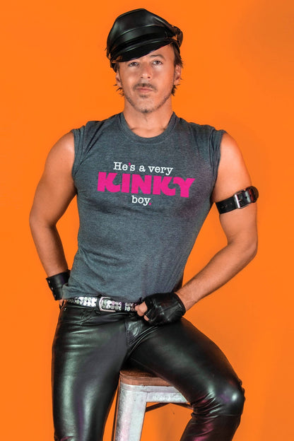 "KINKY BOY" T-shirt (Gay Queer LGBTQ) : - Vegas Pride Positions